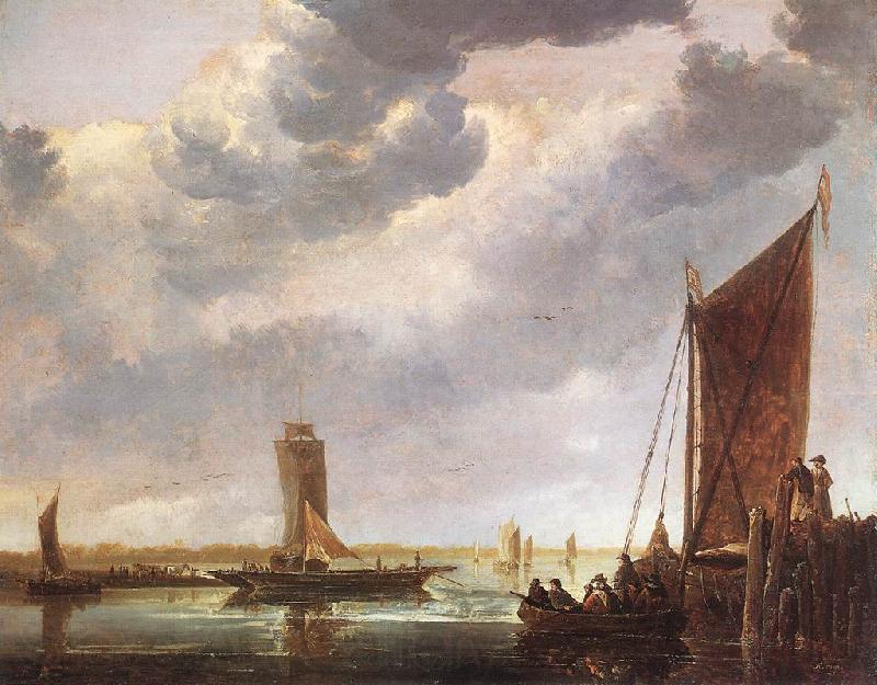 CUYP, Aelbert The Ferry Boat fg France oil painting art